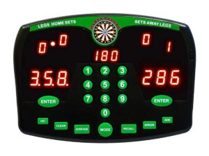 How to connect an electronic darts scorer to a computer or mobile device