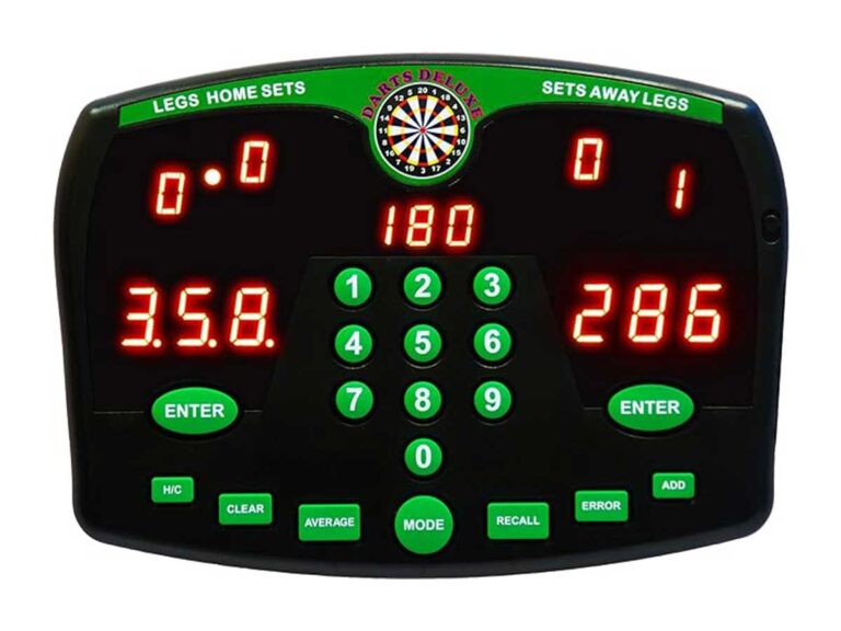 How to connect an electronic darts scorer to a computer or mobile device